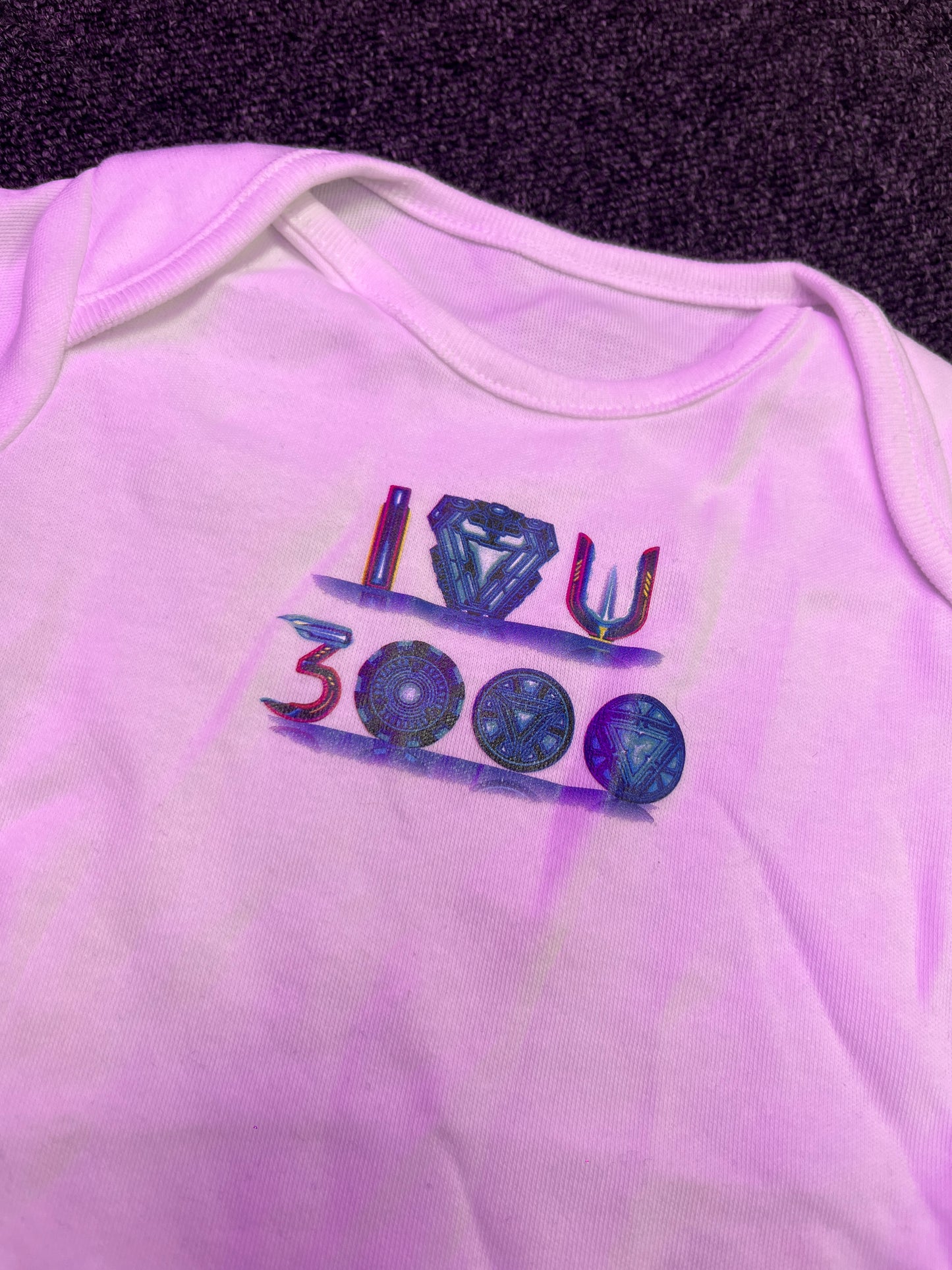 White Baby Grow - I Love you 3000 0-3month