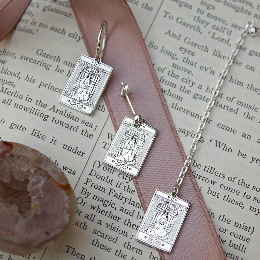 The High Priestess Tarot Single Earring