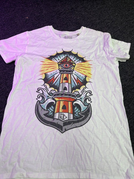 White T-shirt Eye of the Storm Small