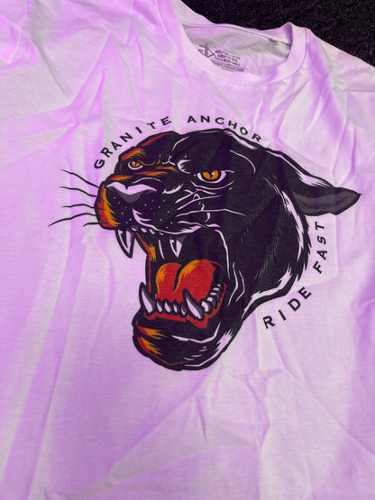 White T-Shirt Ride Fast - Medium