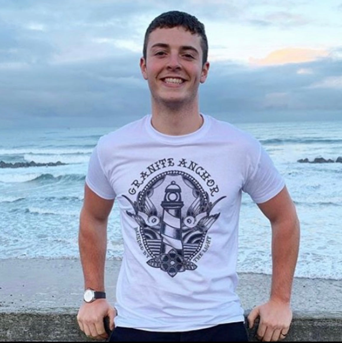 Granite Anchor Clothing blinded by the light t-shirt design
