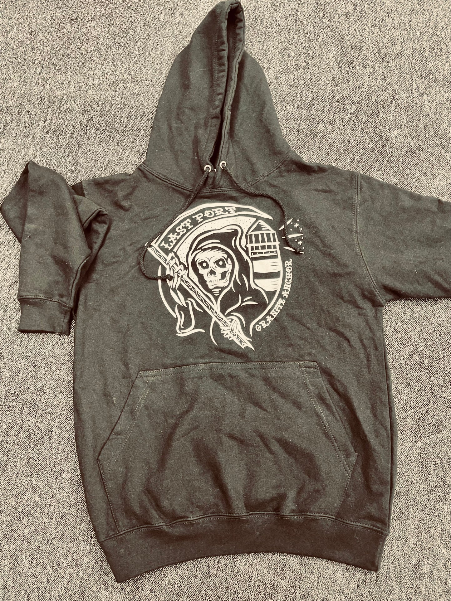 Black Last Port Hoodie - Unisex Small