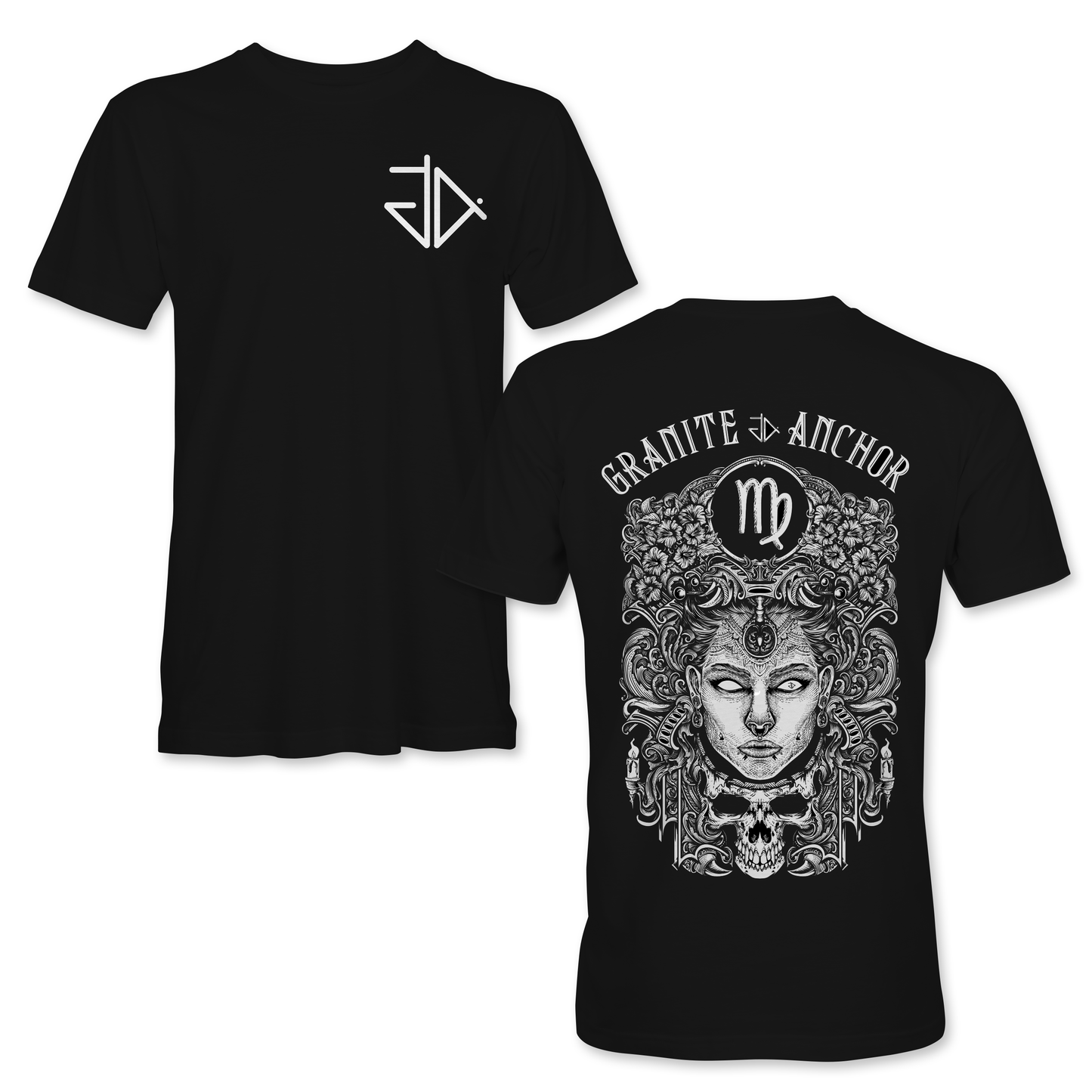 Virgo Zodiac T-Shirt - Star signs amazing tattoo inspired star sign t shirt 
Virgo M