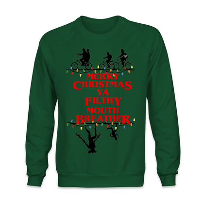 Filthy Mouth Breather Christmas Jumper