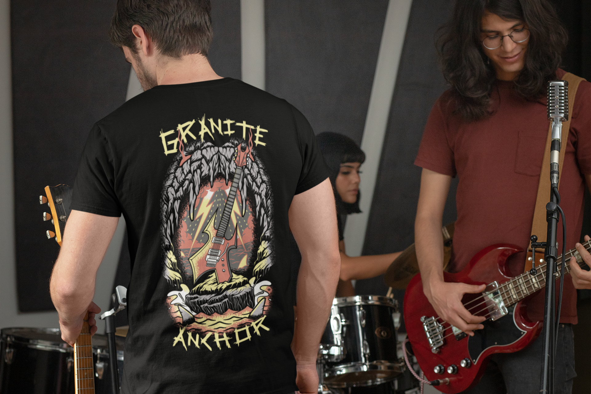 Granite rock design tshirt by granite anchor clothing 