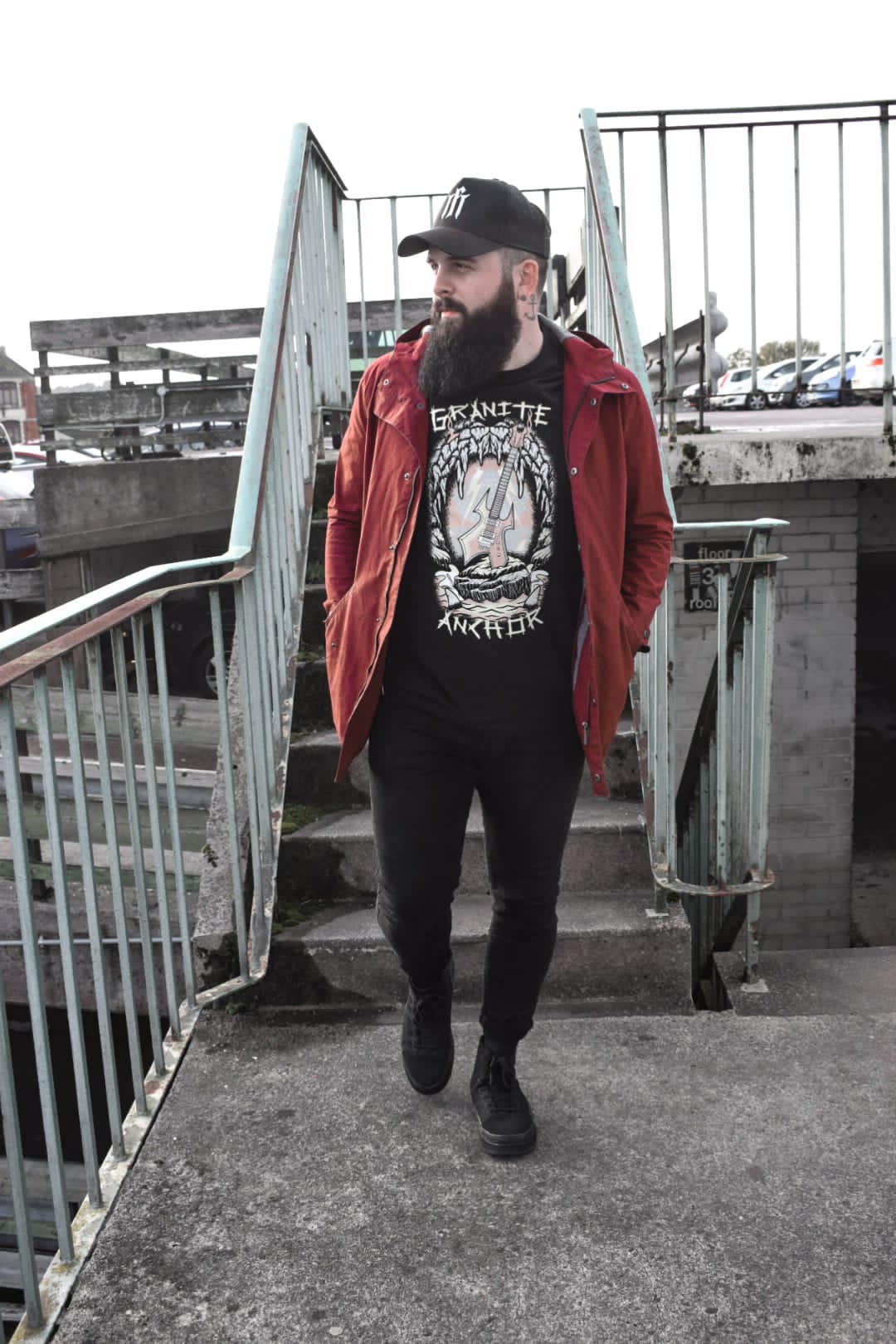 Granite rock black tee by granite anchor clothing