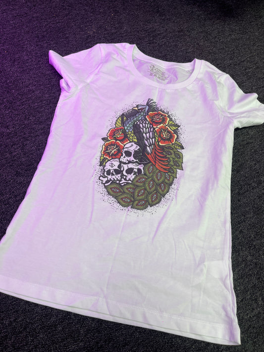 White Ladies T-Shirt - Peacock