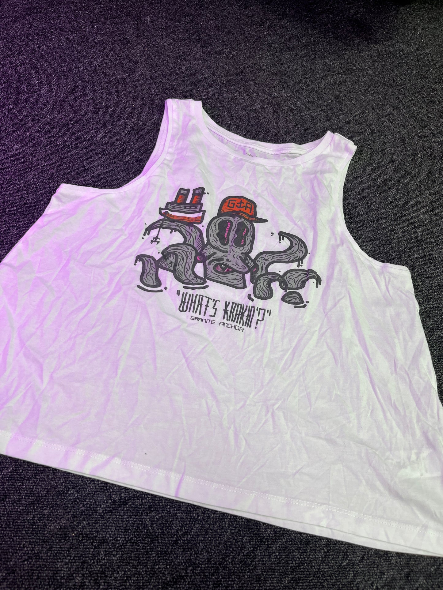 White Ladies Crop Vest Top  - What’s Krakin