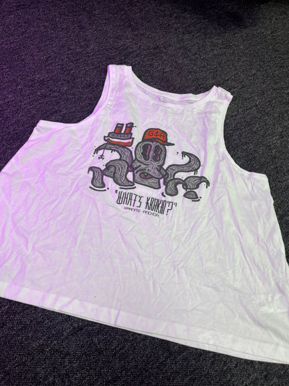 White Ladies Crop Vest Top  - What’s Krakin