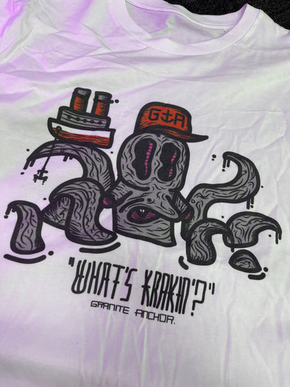White T-Shirt  - What’s Krakin