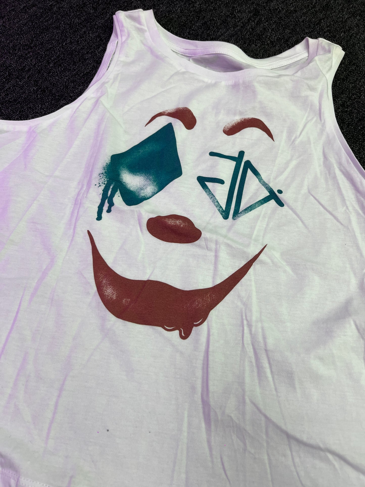 White Ladies Crop Vest Top  - Crying With Laughter