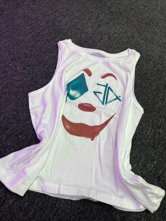 White Vest Top   - Crying With Laughter