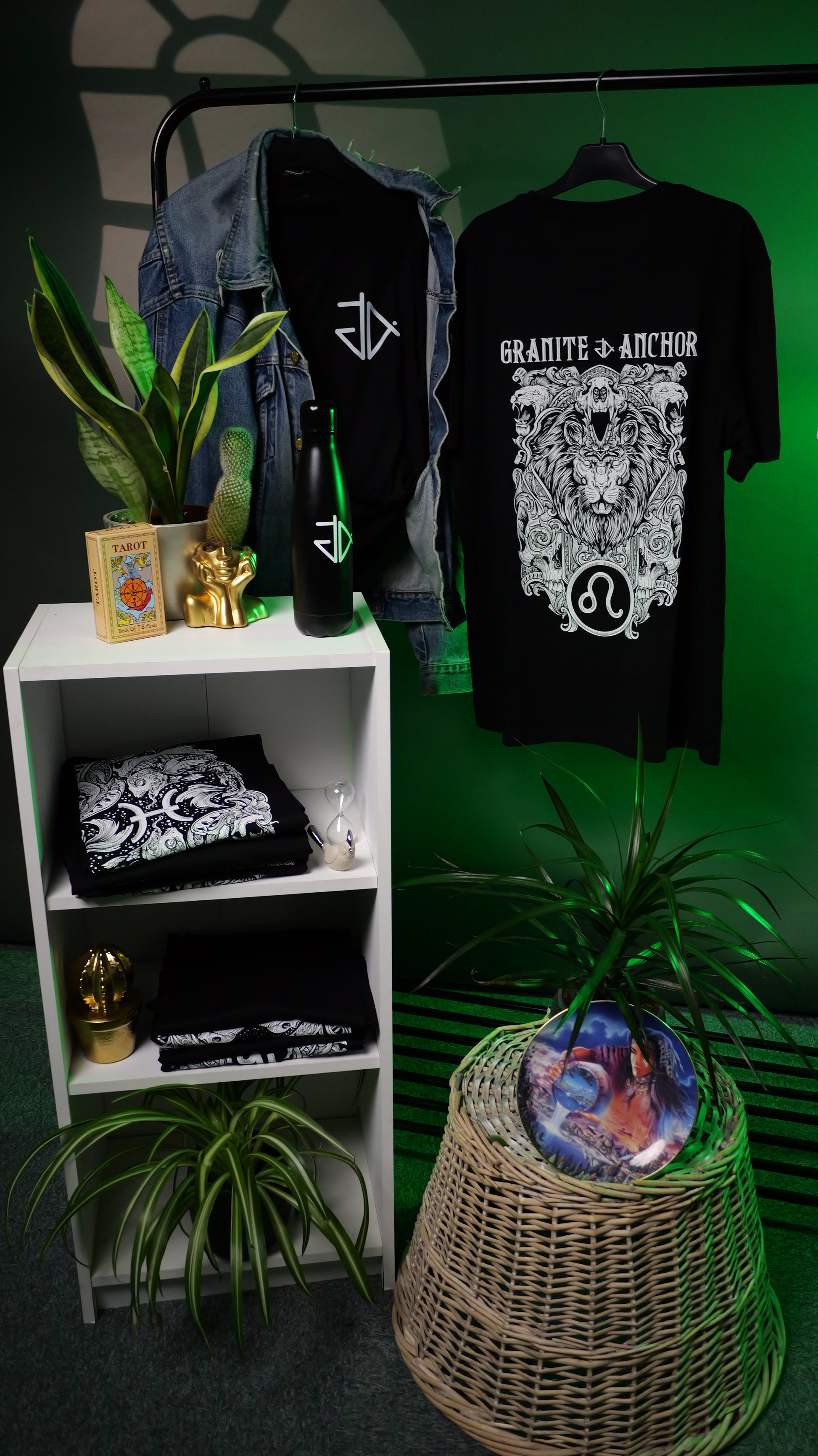 Leo Zodiac T-Shirt - Star signs amazing tattoo inspired star sign t-shirt 
Leo | Granite Anchor Clothing | VaVaVoom Videos Photography