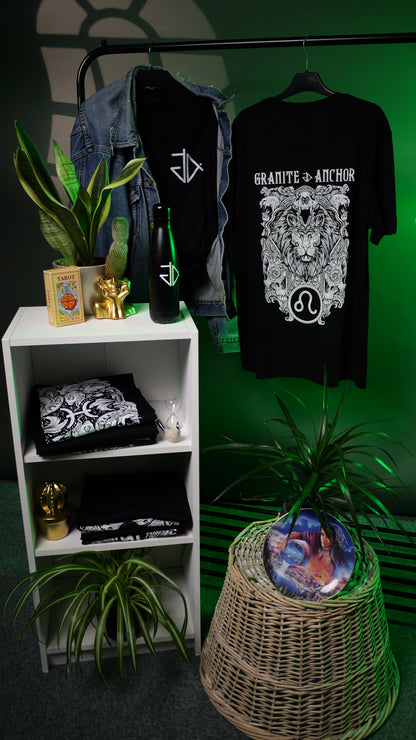 Leo Zodiac T-Shirt - Star signs amazing tattoo inspired star sign t-shirt 
Leo | Granite Anchor Clothing | VaVaVoom Videos Photography