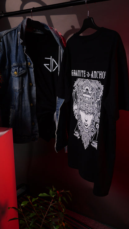 Libra Zodiac T-Shirt - Star signs amazing tattoo inspired star sign t-shirt 
Libra | Granite Anchor Clothing | VaVaVoom Videos Photography