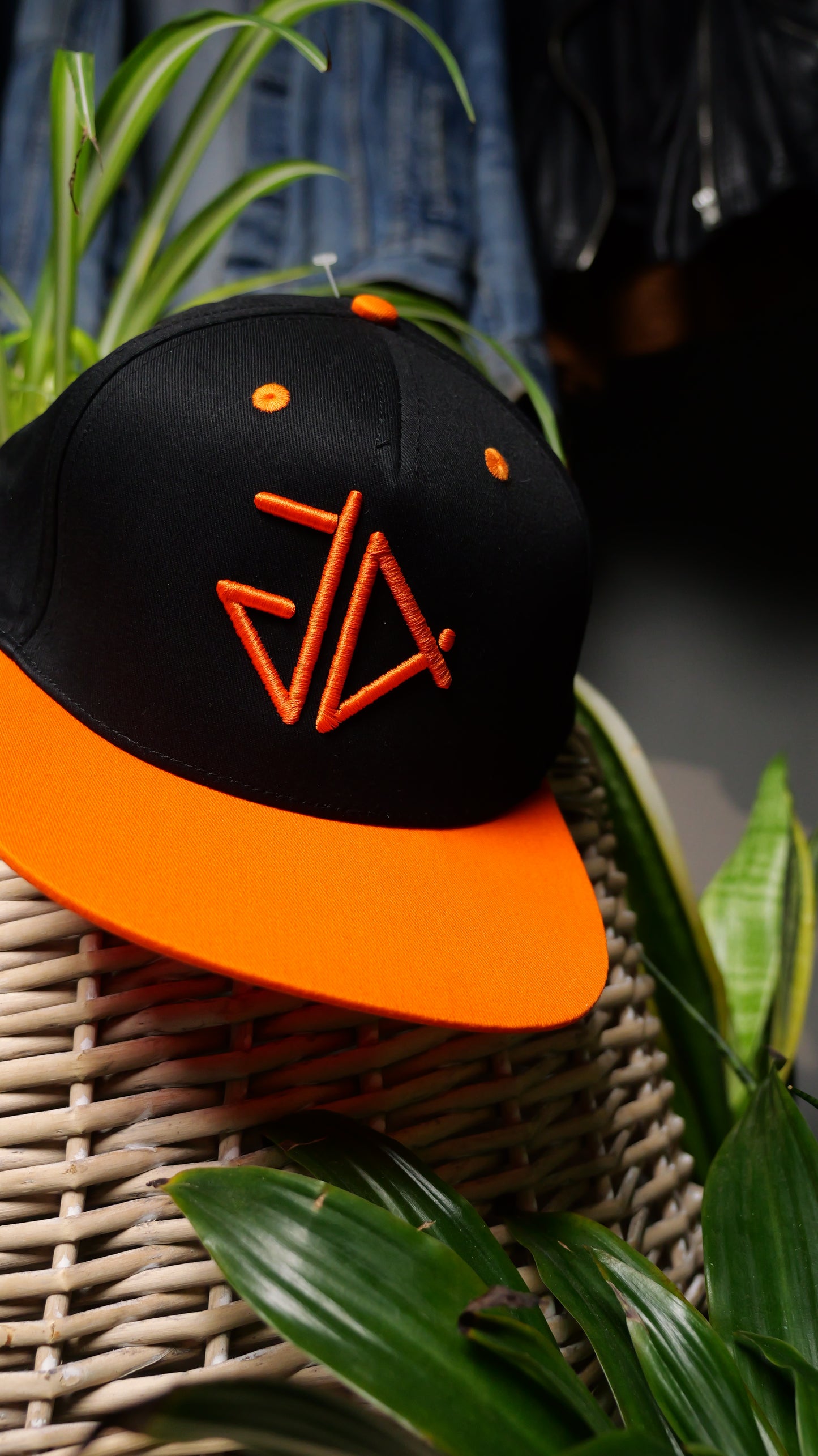 Electric Orange GA 3D Logo Snapback Rapper Cap