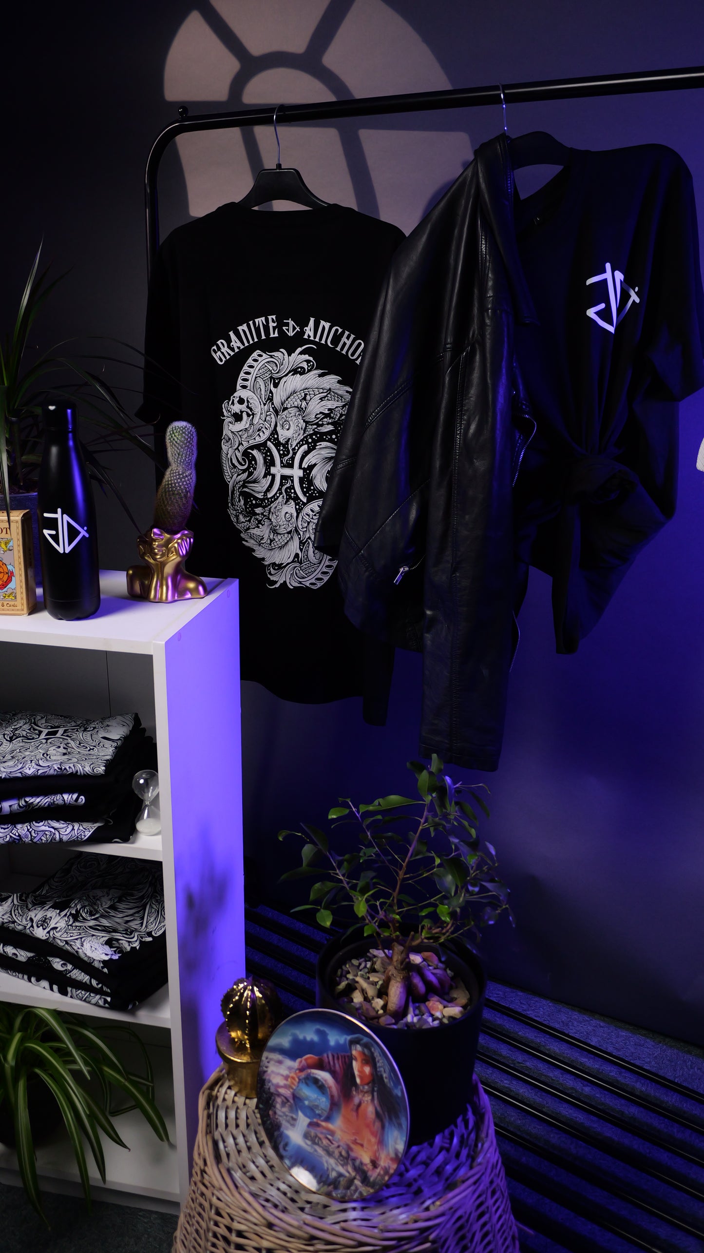 Pisces Zodiac T-Shirt - Star signs amazing tattoo inspired star sign t-shirt 
Pisces | Granite Anchor Clothing | VaVaVoom Videos Photography