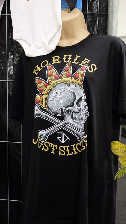 Granite anchor Pizza howk deisgn T-Shirt on black 