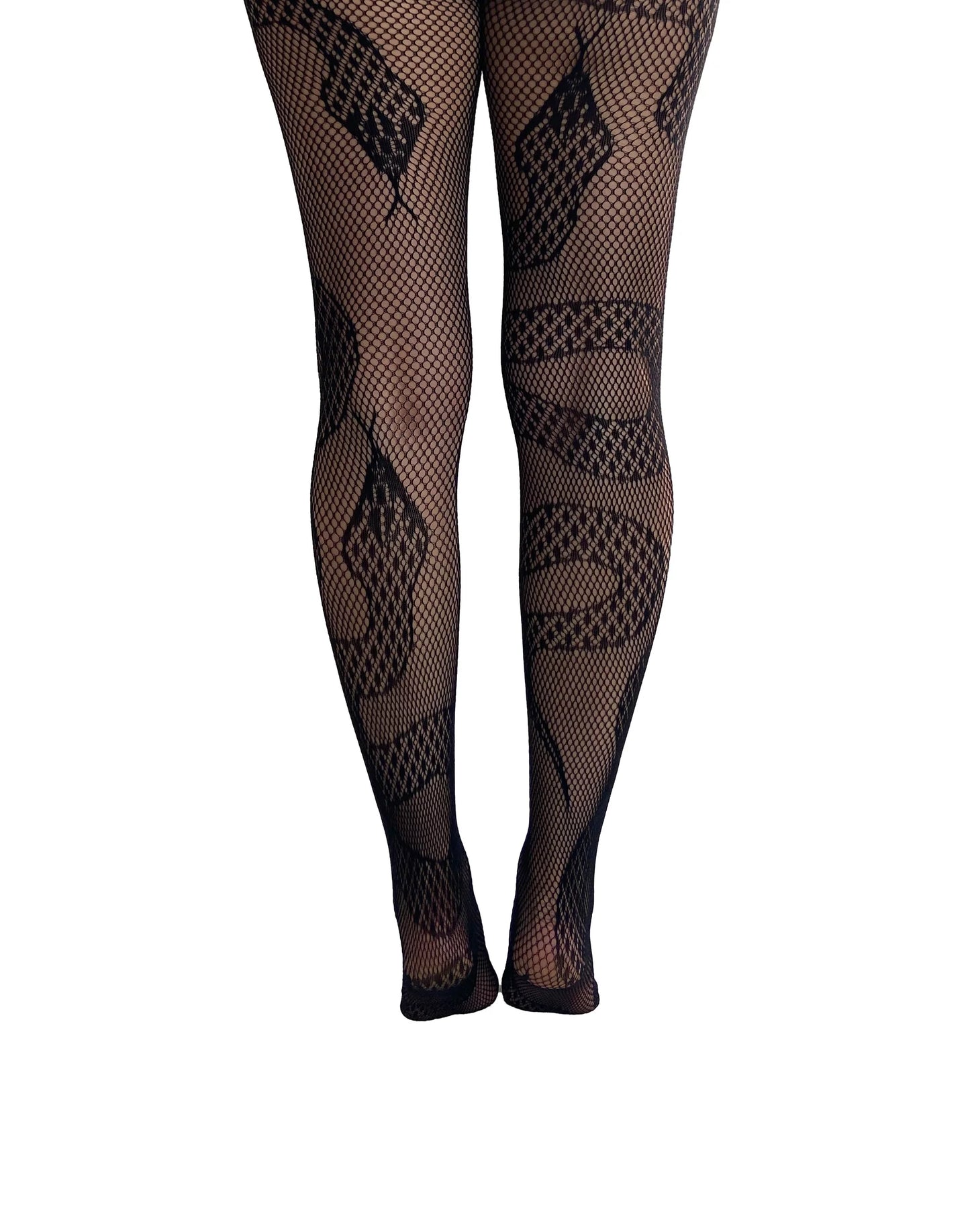 Snake Fishnet Tights