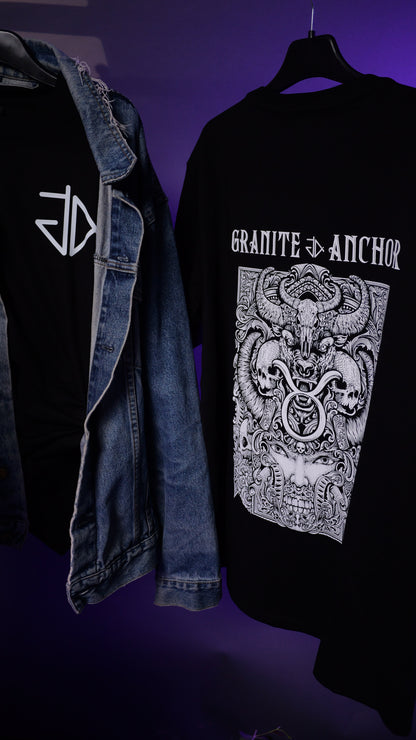 Taurus Zodiac T-Shirt - Star signs amazing tattoo inspired star sign t-shirt 
 Taurus | Granite Anchor Clothing | VaVaVoom Videos Photography