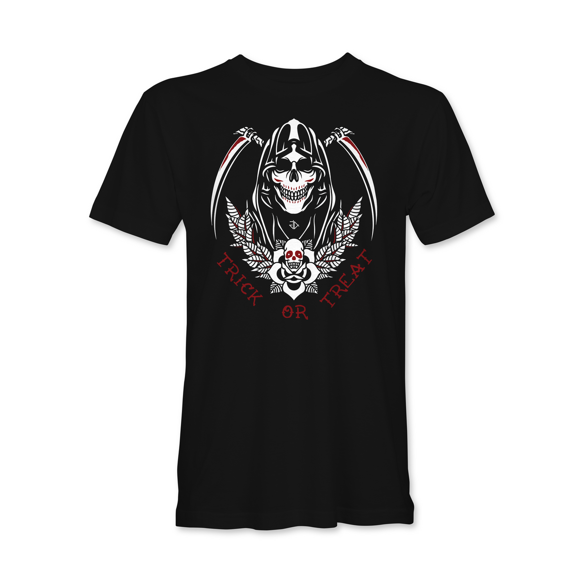 Trick or Treat Halloween Grim Reaper tee