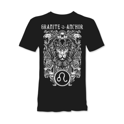Leo Zodiac T-Shirt - Star signs amazing tattoo inspired star sign t-shirt 
Leo | Granite Anchor Clothing