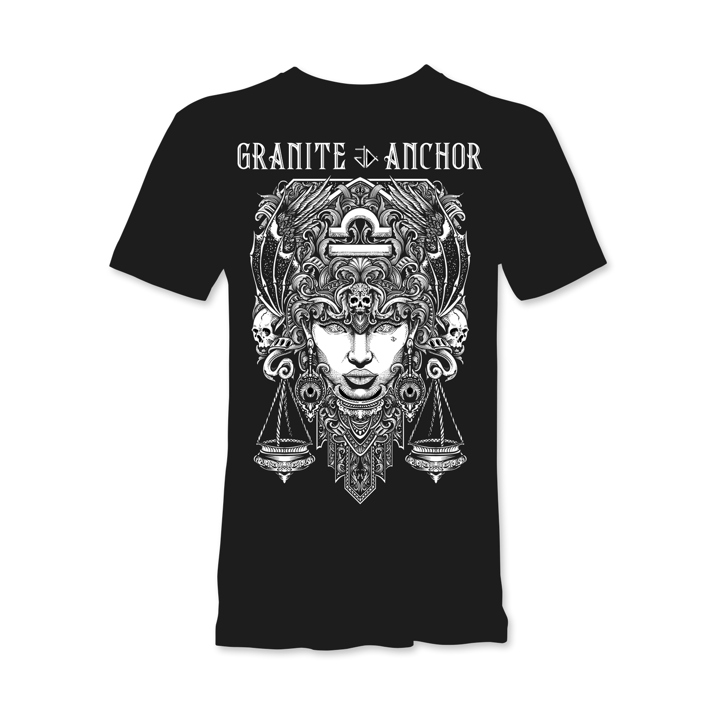 Libra Zodiac T-Shirt - Star signs amazing tattoo inspired star sign t-shirt 
Libra | Granite Anchor Clothing