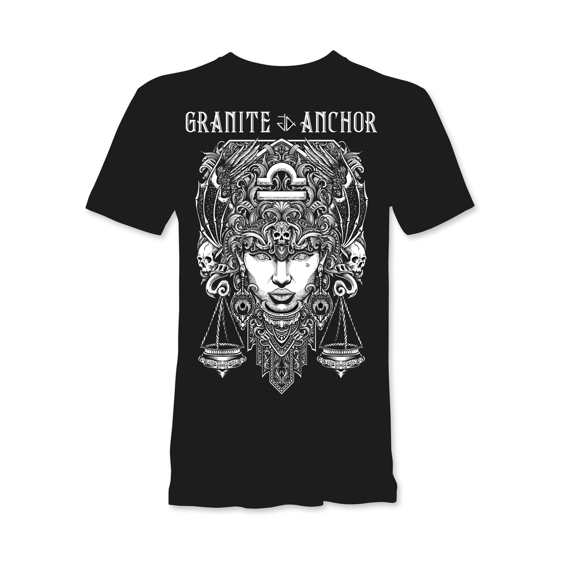 Libra Zodiac T-Shirt - Star signs amazing tattoo inspired star sign t-shirt 
Libra | Granite Anchor Clothing