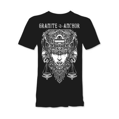 Libra Zodiac T-Shirt - Star signs amazing tattoo inspired star sign t-shirt 
Libra | Granite Anchor Clothing
