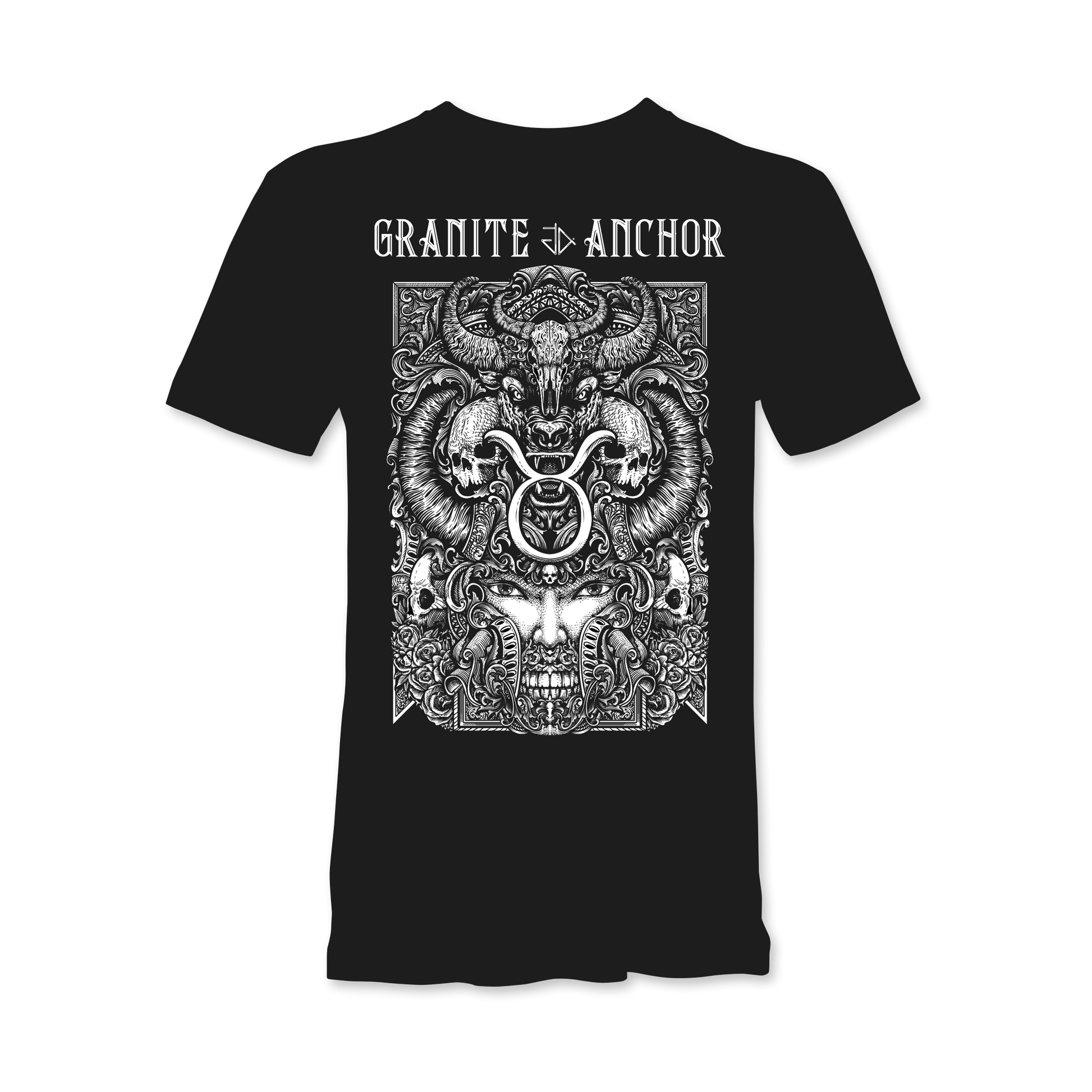 Taurus Zodiac T-Shirt - Star signs amazing tattoo inspired star sign tee 
 Taurus | Granite Anchor Clothing