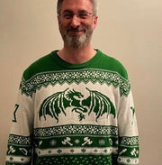 Christmas Dragon Knitted Jumper